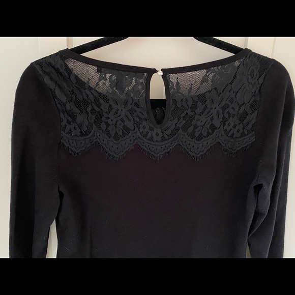 White House Black Market black lace tunic size S - Picture 4 of 4
